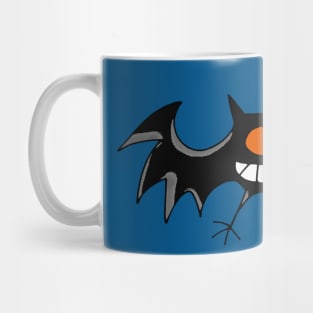 funny black bat Mug